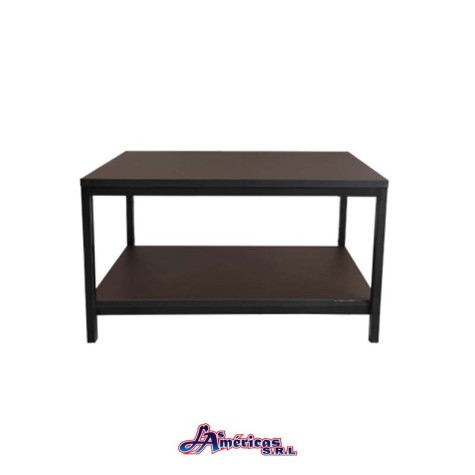 Mesa ratona o de centro rectangular estructura metal